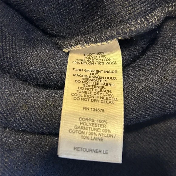 Vineyard Vines womens Navy and green Plaid Sherpa Fleece Pullover xxl - Picture 4 of 4